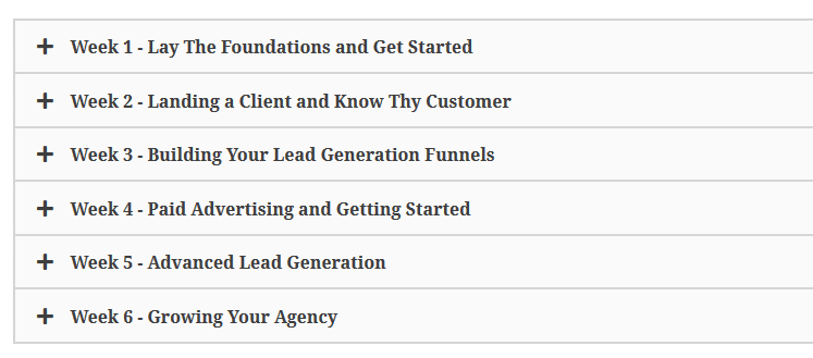 pay per lead blueprint by dan wardrope curriculum